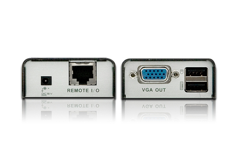 aten / hongzheng ce100 kvm vga signal usb extender cat5 network cable extended by 100m