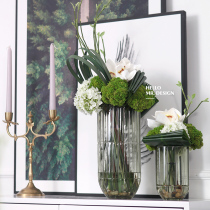 Eurostyle modern glass vase emulated floral art package villa-like room designer light extravagant dining room ornament