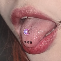 Satans child beauty to heart kan Piercing Tongue Titanium Steel Anti-Allergy Tongue Nail and American Puncture Ornament