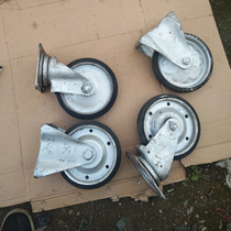 Imported Japanese second-hand caster mute caster rubber wheel Vientiane wheel physical shooting 4 weight 14 8k