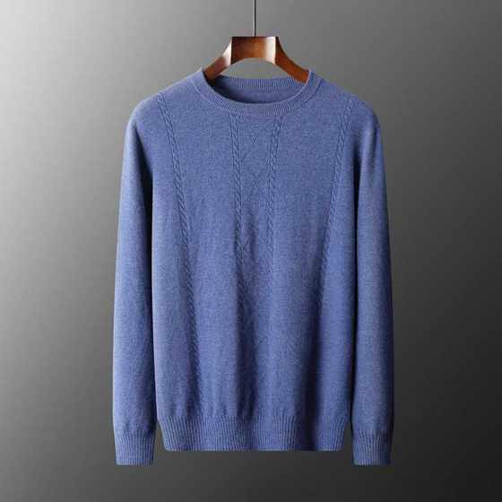 35% cashmere first-line ready-to-wear vertical strip twisted cashmere sweater men's casual autumn and winter sweater knitted top base shirt
35% cashmere first-line ready-to-wear vertical strip twisted cashmere sweater men's casual autumn and winter sweater knitted top base shirt