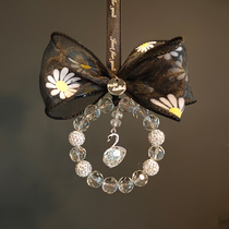 Upscale car pendant in car Pendant Swan Crystal Car Hung On-board Decorative Rearview Mirror Pendant Nemesis Red Goddess