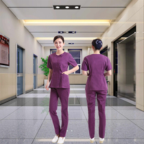 Korean version of the new nurses clothes wash clothes cotton polyester cotton surgical clothes medical uniforms classic Doctor split set