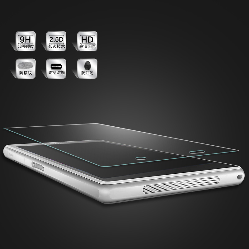 索尼Z1钢化玻璃膜 L39H手机高清贴膜 sony L36H前后防爆保护膜产品展示图4
