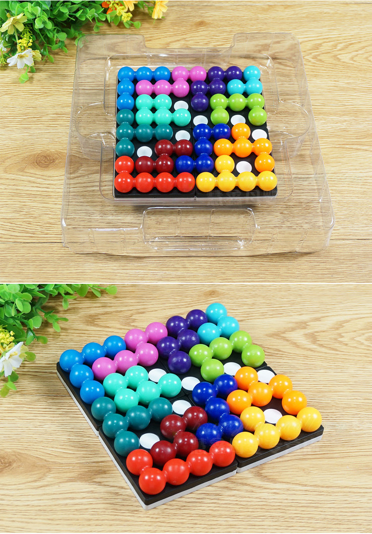 小乖蛋 二次方程式 魔珠拼板逻辑推理 磁性拼图益智儿童玩具