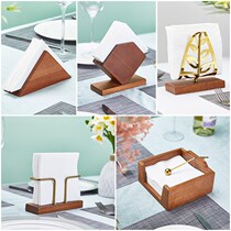 Napkin holder simple square vertical custom paper towel home bed towel holder desktop American wrought iron kitchen square towel