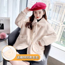 6 Girls Fashion Jacket Plus Suede Thickened Autumn Winter Clothing 2020 New 12-year-old girl imitation fur Ferret Coat 9