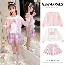 Girl Dress Girl Dress Spring Autumn Shirt Children Jersey Sweater Jk Uniforms Elementary School Students Three Sets 12 Year Old Princess Dresses