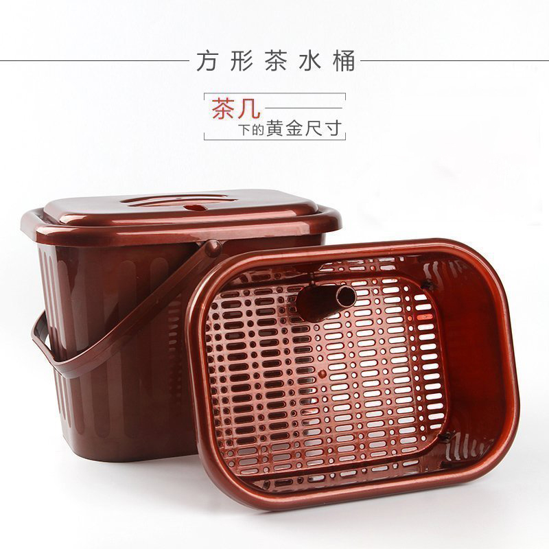 TaoMingTang tea accessories detong row of plastic bucket detong fell thick filter to hold in hot tea barrel barrels