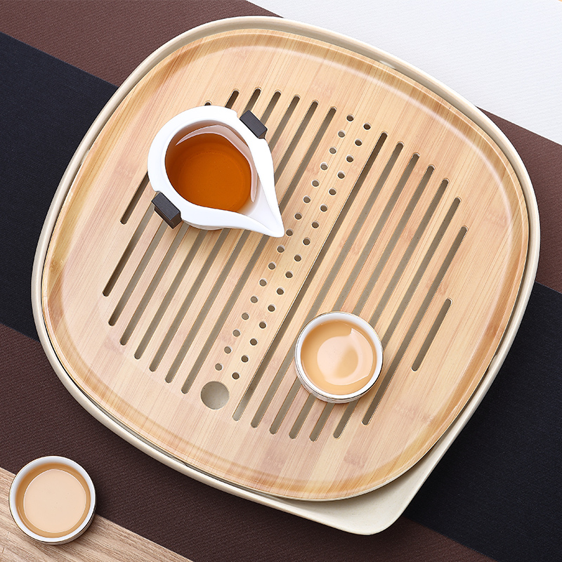 TaoMingTang melamine kung fu tea tray household contracted tea Japanese saucer dish practical storage size dry terms