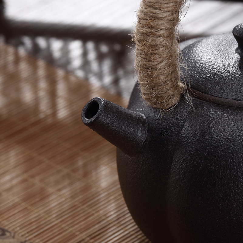 TaoMingTang pumpkin small clay POTS ceramic household coarse pottery teapot contracted kung fu tea accessories girder single pot of restoring ancient ways