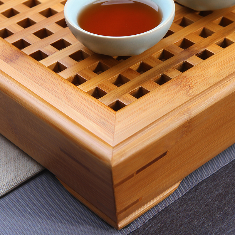 TaoMingTang bamboo tea tray was suit Japanese household contracted kung fu tea tray reservoir type large saucer dish bamboo tea table