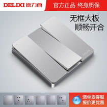 Dressey Silver Switch Socket panel Home Type 86 Stream sand silver grey wall inserts for the right West CD821