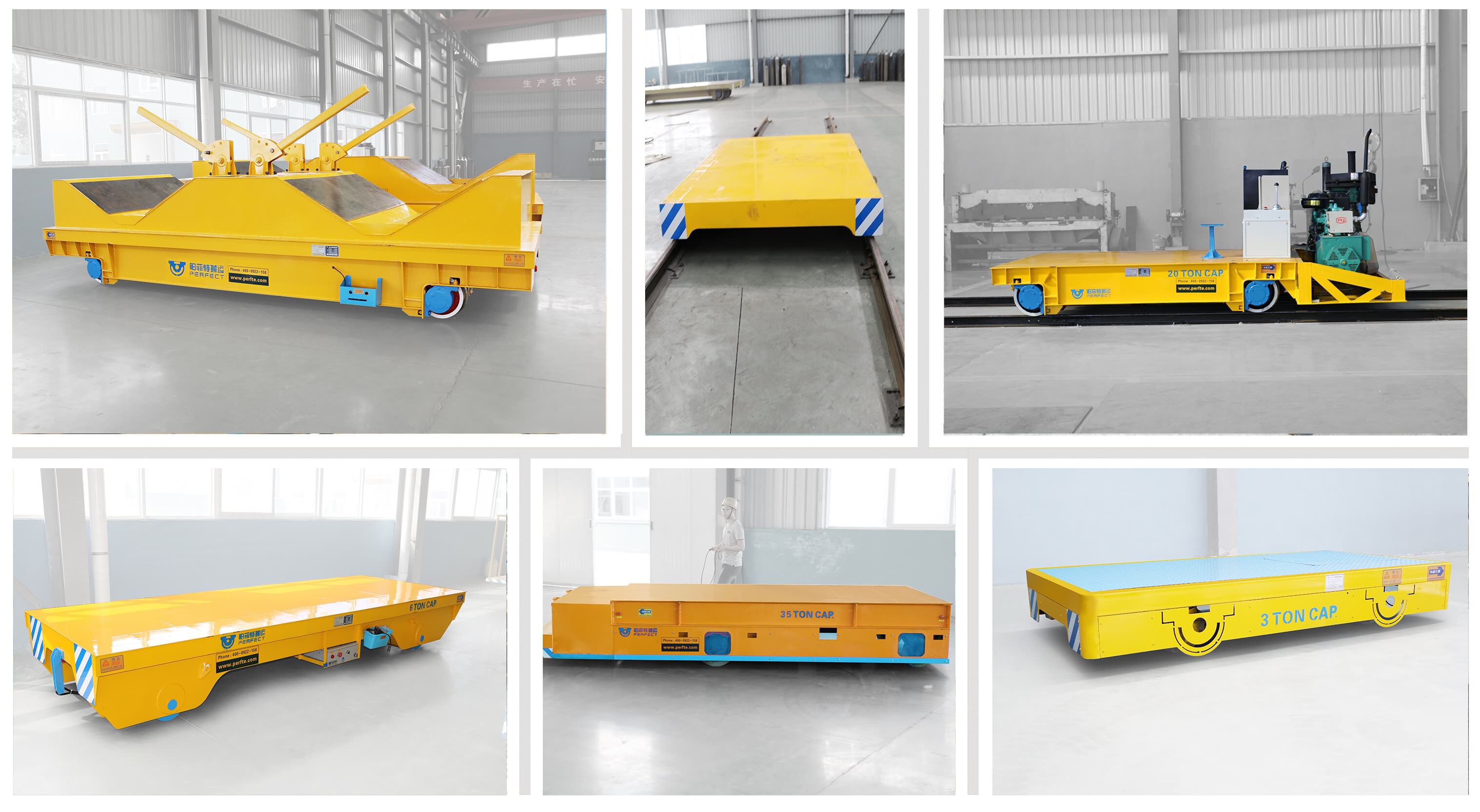 包胶轮搬运钢架车集装箱电动搬运平板车10吨电动运平车仓储转运车