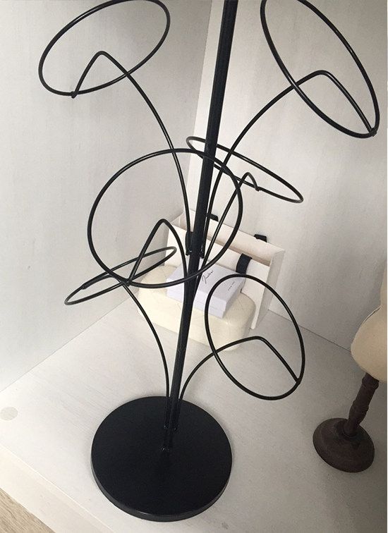 铁艺帽子架子欧式挂架展示架收纳家用卖场简易落地帽托帽撑帽子架