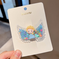 Summer Streaming Sand Princess Hair Clip Baby Card Cute Wings Little Girl Sideclip Toddler Topclip Childrens Hair Ornaments