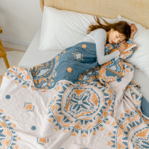 Bohemian gauze towel quilted cotton single double Adult cotton sofa towel cover blanket summer thin nap blanket