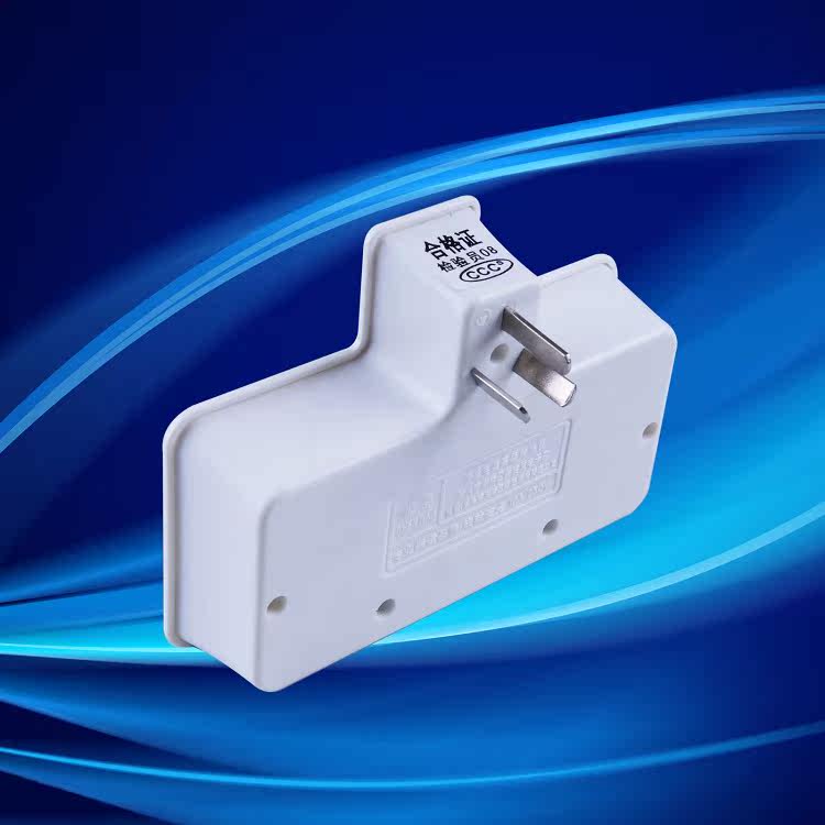 sd/神岛电器 新国标防雷型带独立控制一转三电源转换插座sd-z05-t