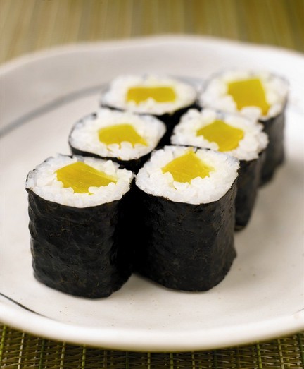 包邮其门堂寿司调味萝卜条400克大根条 做寿司材料食材甜萝卜