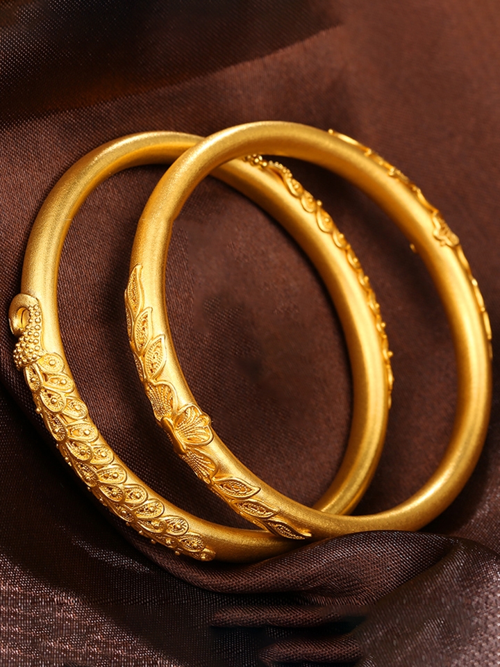 古法传承转运足金贵妃镯-高冷的月亮