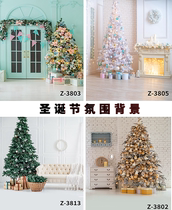 Christmas Childrens Outdoor Studio Background Paper Atmosphere Lovely decorated with Christmas Background Cloth