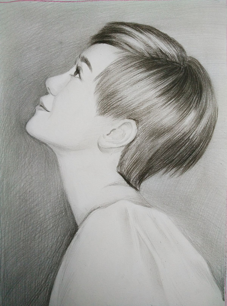00元】纯手绘画像定制人物素描人像画彩色肖像代