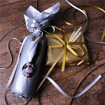1CM wide imported gold weft belt Christmas satin DIY handmade bow gift box gift Decoration ribbon