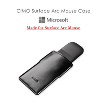 Microsoft mouse protective sheath Arc touch surface portable folding mouse containing bag genuine leather