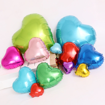 Wedding room decoration Wedding party supplies Wedding shop atmosphere Heart-shaped aluminum film balloon confession Wedding scene decoration