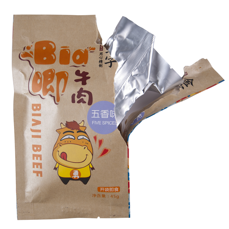 金字Bia唧牛肉45g*6包五香味 零食手撕牛肉片产品展示图2