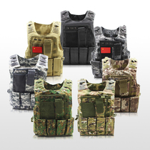 Outdoor multifunctional amphibious combat vest black anti-stab suit tactical vest field body armor CS protective equipment
