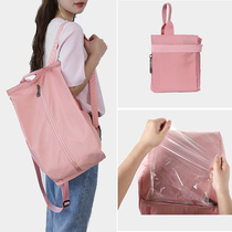 Foldable wet and dry separation bag Female travel waterproof swimming fitness shoulder portable backpack outdoor sports storage bag