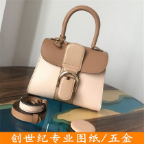 DIY personalized custom handmade bag layout drawings Small saddle bag large needle buckle bag paper grid