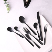 Japanese ELFIN knife and fork spoon Western tableware set home Nordic dessert Western steak knife long handle spoon ins ins