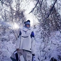 Zero summer NOBADAY ski suit mens and womens pullover hooded veneer top loose waterproof breathable warm outdoor