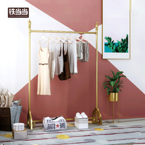 Hanger floor bedroom single pole hanger shoe bag rack household coat rack living room balcony hanger