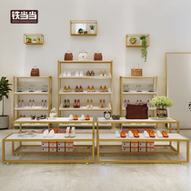 Clothing store rack shoe bag display rack womens clothing store bag shelf shop dual-purpose shelf childrens clothing store shoe shelf