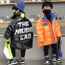 Childrens down jacket boys 2021 Winter new foreign atmosphere in big Children Baby winter 90 white duck down boy loose