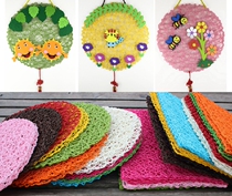 Kindergarten classroom wall decoration material environment layout diy handmade paper rattan products wall decoration hanging