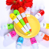 Creative Cute Pill Ballpoint Pen Capsule Telescopic Gift Pen Elementary School Student Prize Gift-giving Wholesale can print logo