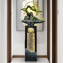 Modern Chinese rockery opening gift water curtain landscape indoor living room porch water Fortune Fountain humidification decoration