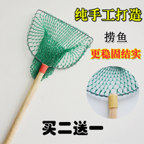 Manual aspen wood tuck net Rod fish care nylon net restaurant hotel fish fishing fishing net fuck wang da tuck net circle