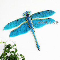 Weifang traditional bamboo tie three-dimensional dragonfly kite Blue dragonfly kite decoration exhibition props kite features