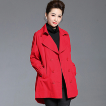 Large size jacket fat MM foreign style 200 pounds fat woman autumn temperament thin womens clothing fat sister trench coat autumn