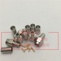 Radio Frequency Connector RP-SMA-J-3 internal thread screw inner hole plated nickel SMA male head pressed RG58 223SMA joint
