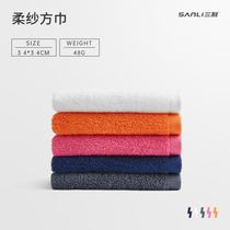 Sanli hand towel hanging towel absorbent category A pure cotton household cute kitchen thick towel cloth children's square towel