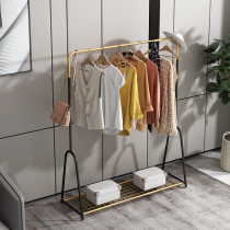 hanging rack floor bedroom internet famous home clothes hat drying rack double pole open Nordic ins style mesh shoe rack