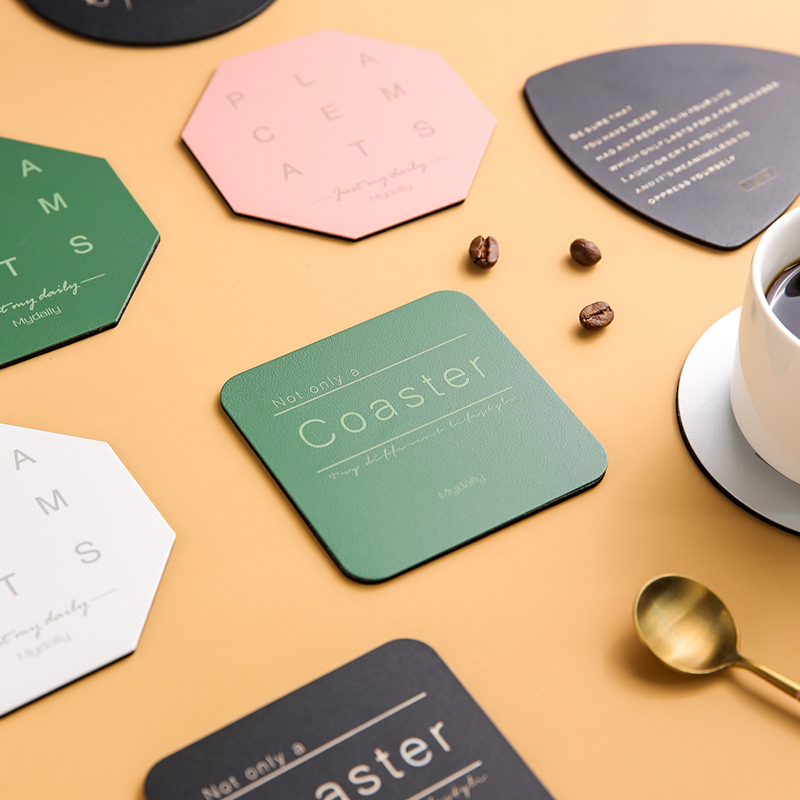 Island house creative cup mat in the Nordic ins wind household glass beer glass ceramic keller cup glass mat