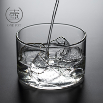 Glass with lid tea washing household large transparent tea cup water glass can be heated washing pen washing Cup washing tea set with zero matching