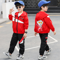 Altman children's spring and autumn sports suit 2021 new foreign style boy clothes boy spring handsome